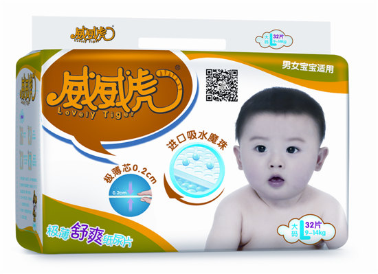 威威虎極薄舒爽紙尿片L碼32片