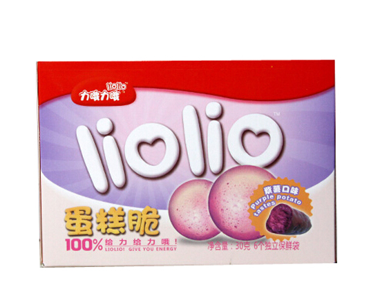 力哦力哦紫薯味蛋糕脆