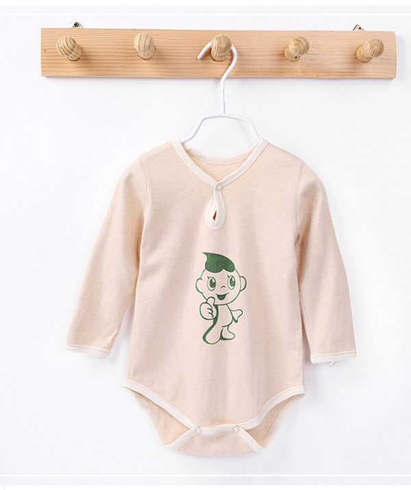 星語伊夏季yinge服裝彩棉新生兒連身衣服三角哈衣