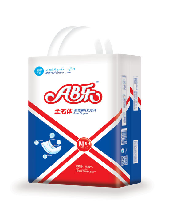 AB樂柔薄嬰兒紙尿片M碼68片