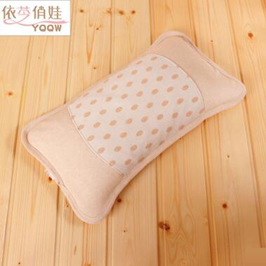 有機(jī)棉彩棉純棉yinge枕頭兒童枕套配特級蕎麥殼枕芯夏0-3歲