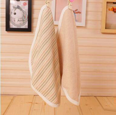 23x23cm有機(jī)棉彩棉2層雙面布寶寶手帕yinge幼洗臉巾吸奶巾