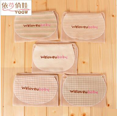 繡花有機棉彩棉兒童吸汗巾純棉紗布6層寶寶youe園墊被巾隔汗巾