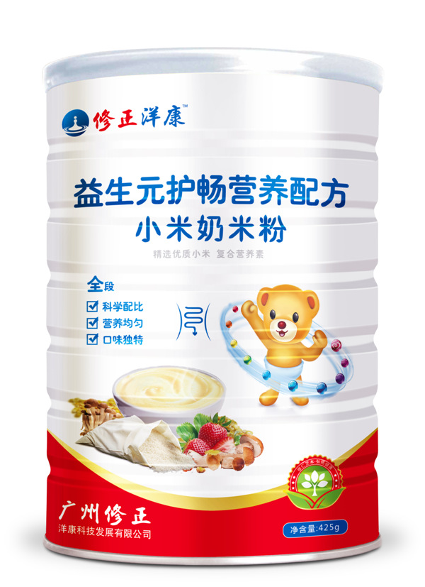 修正洋康益生元護暢營養(yǎng)配方小米奶米粉-罐裝