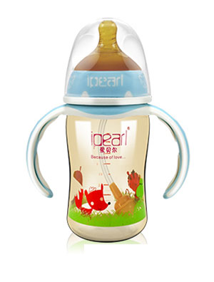 愛貝爾納米銀彩印全自動(dòng)寬口奶瓶180ml