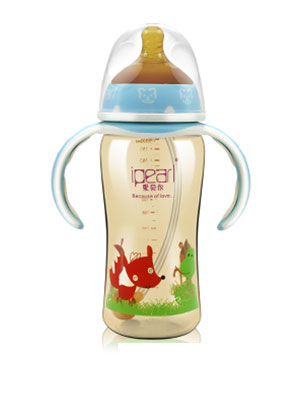 愛貝爾納米銀彩印全自動(dòng)寬口奶瓶300ml