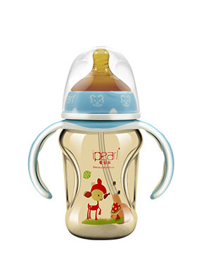 愛貝爾貴族彩印納米銀安全奶瓶180ML