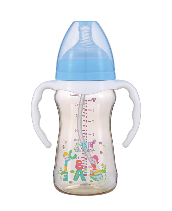 小孩國寬口修身自動(dòng)PPSU奶瓶280ML