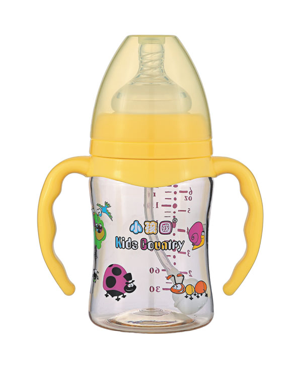 小孩國寬口直身自動(dòng)PPSU安全奶瓶180ML