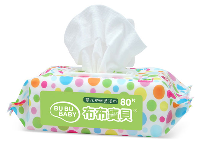 布布寶貝嬰兒柔膚濕巾綠色側(cè)
