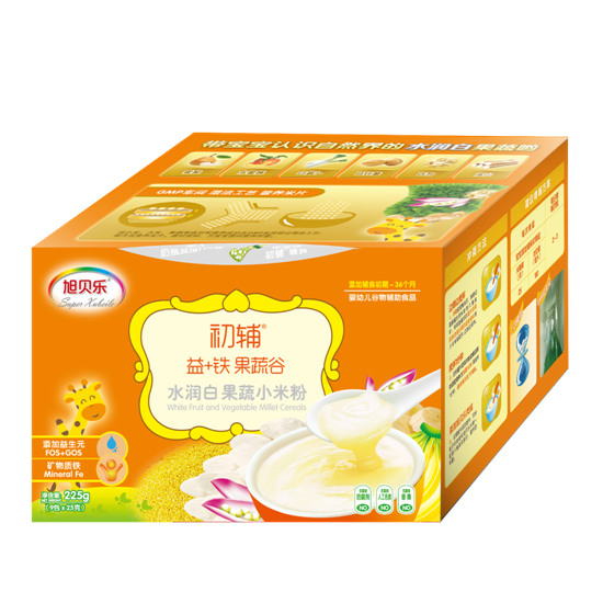 旭貝樂(lè)初輔水潤(rùn)白果蔬小米粉