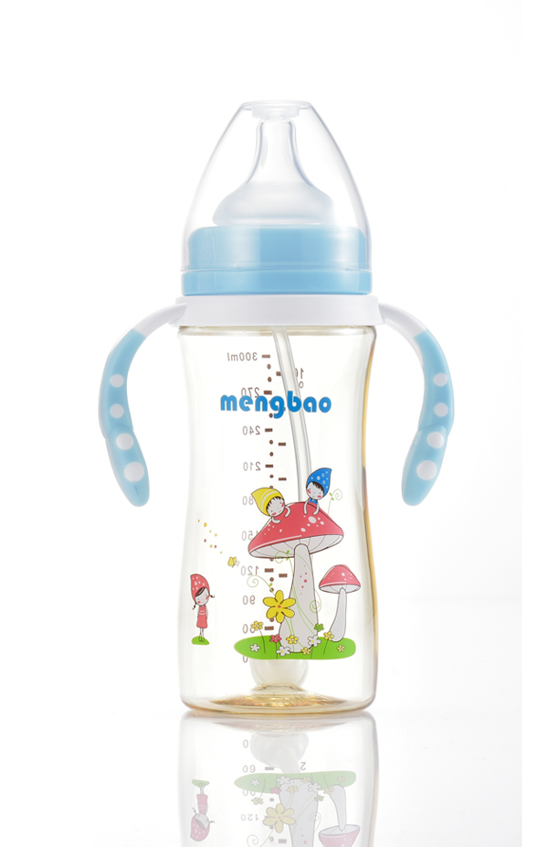 盟寶小蠻腰PPSU奶瓶藍(lán)色