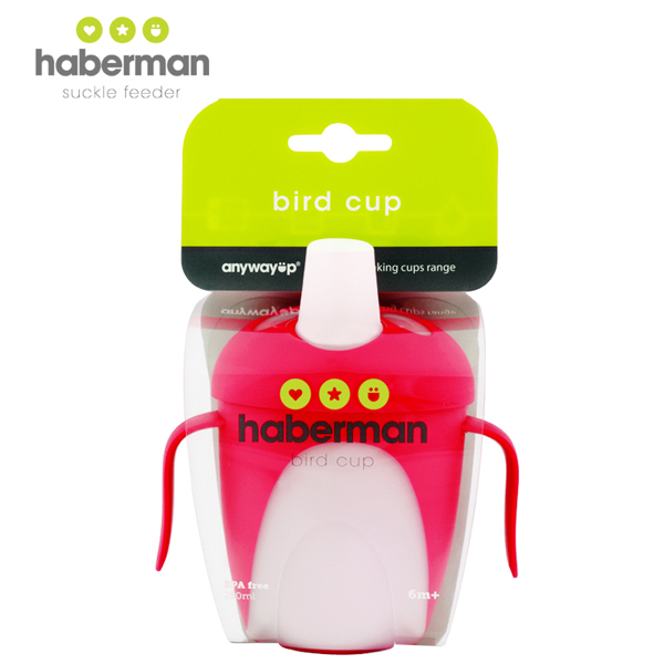 哈伯曼紅色小鳥杯 背部包裝