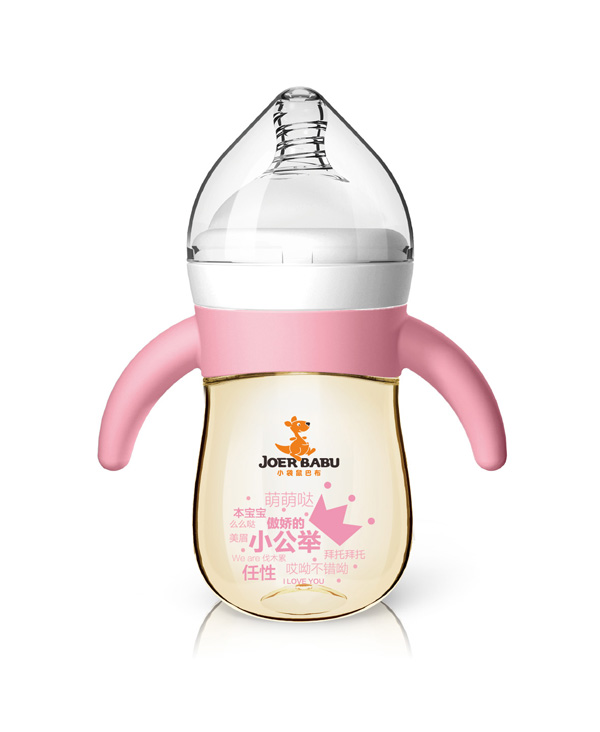 小袋鼠巴布硅膠手柄奶瓶BP-855-01