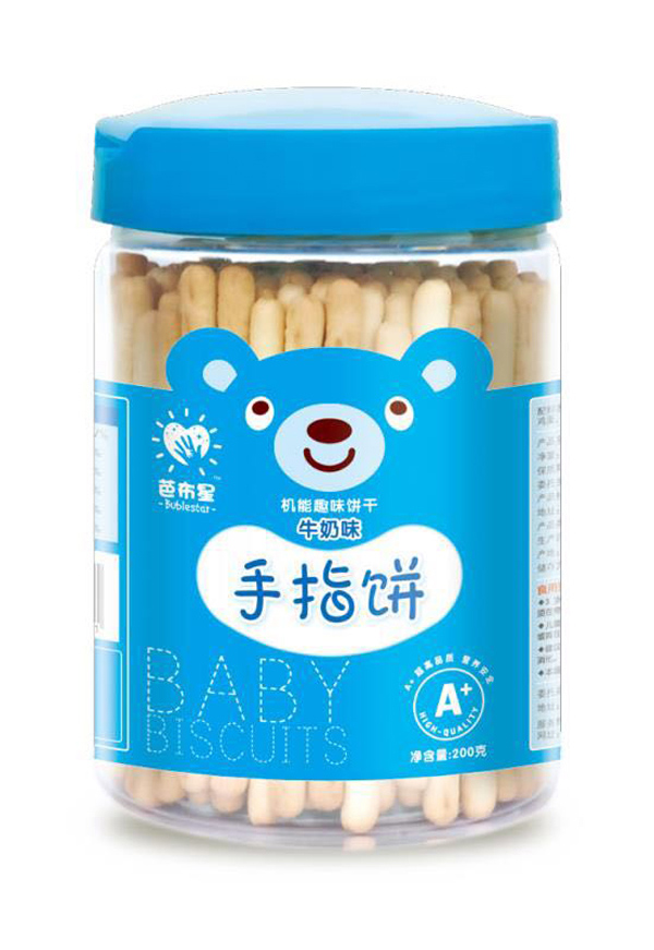 芭布星手指餅-牛奶味