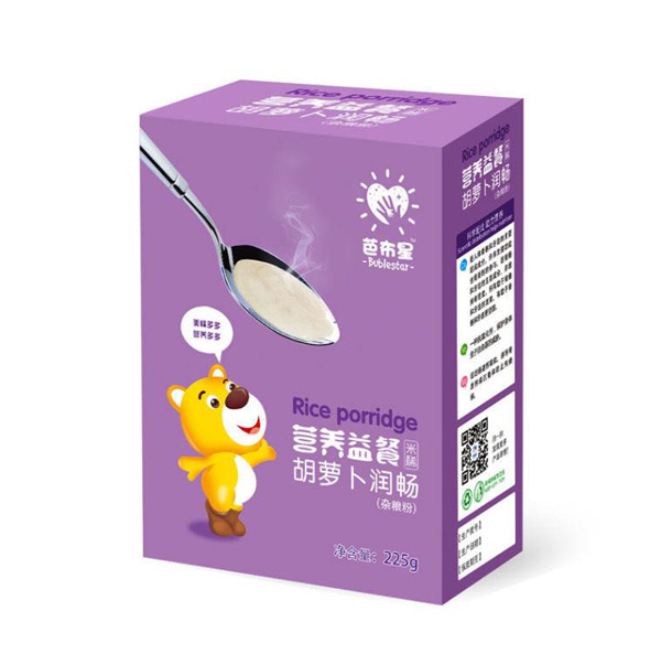 芭布星營(yíng)養(yǎng)益餐米稀-胡蘿卜潤(rùn)暢盒裝