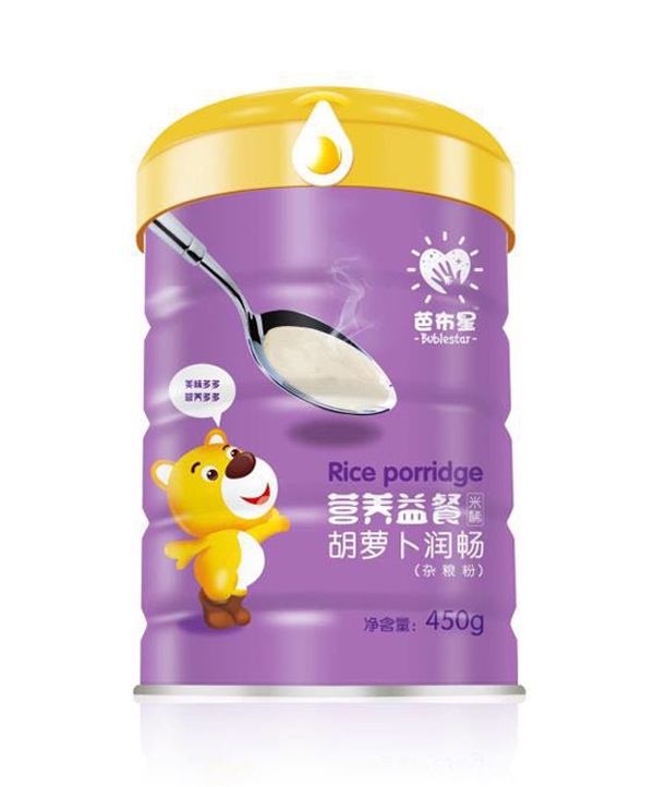 芭布星營(yíng)養(yǎng)益餐米稀-胡蘿卜潤(rùn)暢聽(tīng)裝