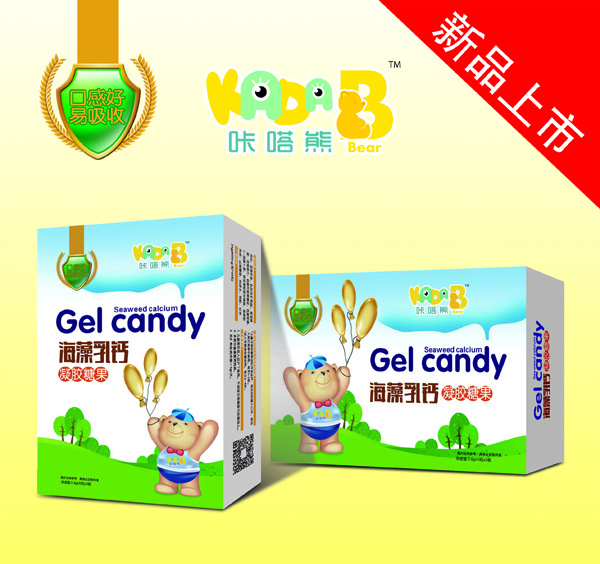咔嗒熊海藻乳鈣凝膠糖果