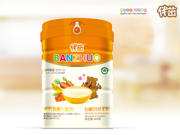 伴茁有機營養(yǎng)米粉-有機胡蘿卜配方聽裝400g.jpg 伴茁有機營養(yǎng)米粉-有機胡蘿卜配方聽裝400g.jpg