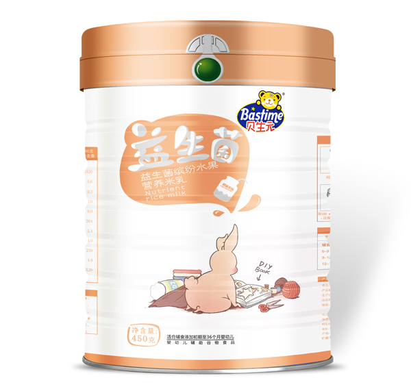 貝生元益生菌繽紛水果營養(yǎng)米乳聽裝