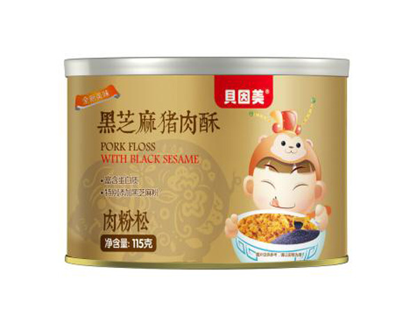 貝因美黑芝麻豬肉酥