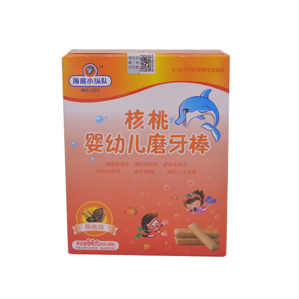 海底小縱隊(duì)核桃味磨牙棒盒裝64g