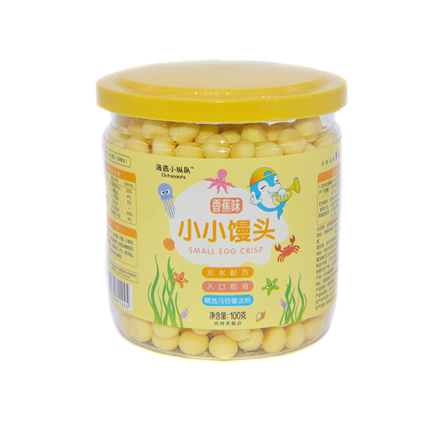 海底小縱隊(duì)小小饅頭香蕉味包裝升級(jí)100g