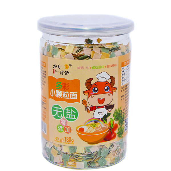 捌月拾伍無(wú)鹽多彩小顆粒面胡蘿卜味+螺旋藻味+西紅柿味