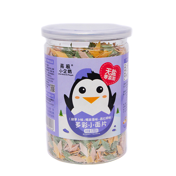 南極小企鵝無鹽多彩小面片胡蘿卜味+螺旋藻味+西紅柿味