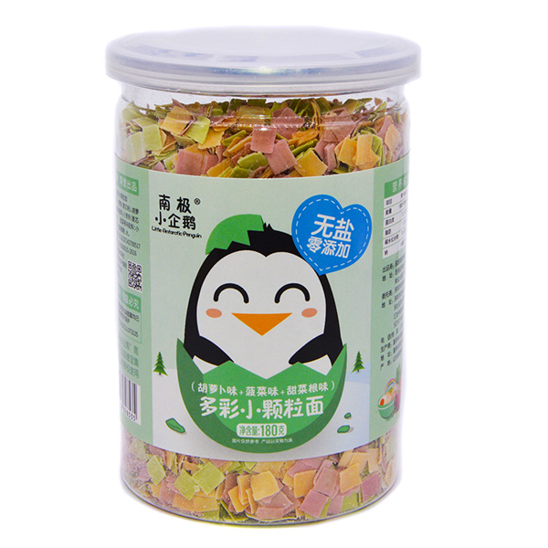 南極小企鵝無鹽顆粒面胡蘿卜味+菠菜味+甜菜根味