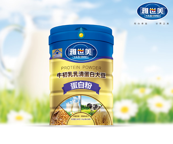 雅世美牛初乳乳清蛋白大豆蛋白粉