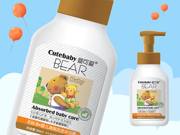 嬰可愛(ài)嬰兒清爽洗發(fā)沐浴露280ml