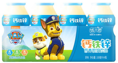 汪汪隊(duì)鈣鐵鋅營(yíng)養(yǎng)酸奶飲品(原味)塑包