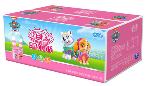汪汪隊(duì)維生素A營(yíng)養(yǎng)酸奶飲品(草莓味)箱裝