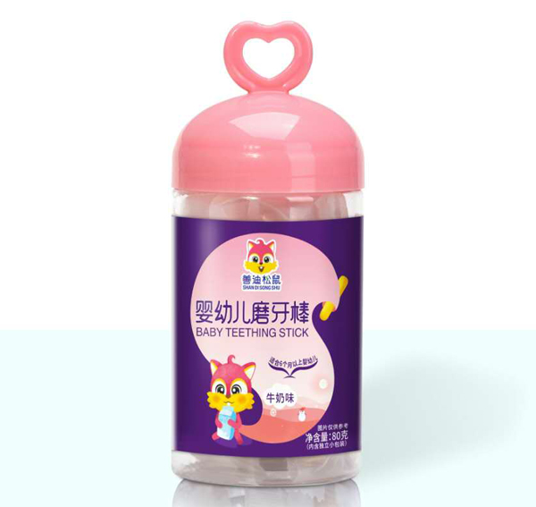 善迪松鼠嬰幼兒磨牙棒-牛奶味