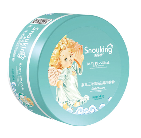 斯諾金嬰兒玉米清涼祛痱爽身粉