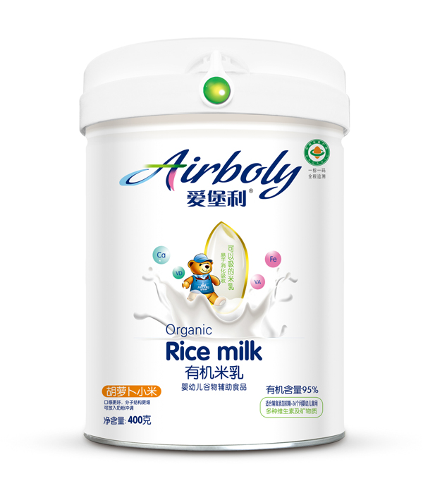 愛堡利胡蘿卜小米有機(jī)米乳