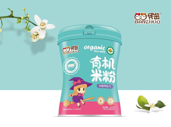 伴茁有機(jī)米粉-純營養(yǎng)配方罐裝