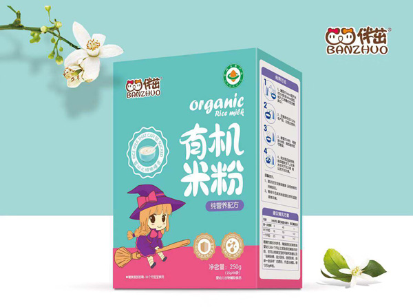 伴茁有機(jī)米粉-純營養(yǎng)配方盒裝