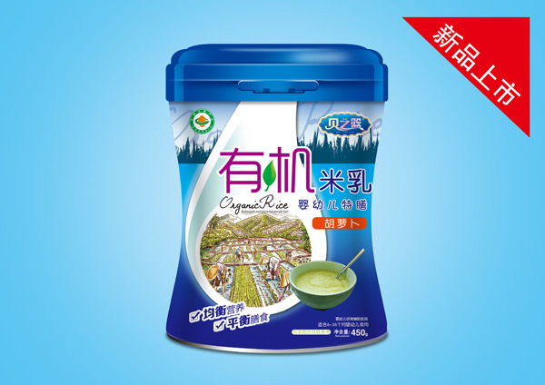 貝之籃嬰幼兒特膳有機米乳-胡蘿卜