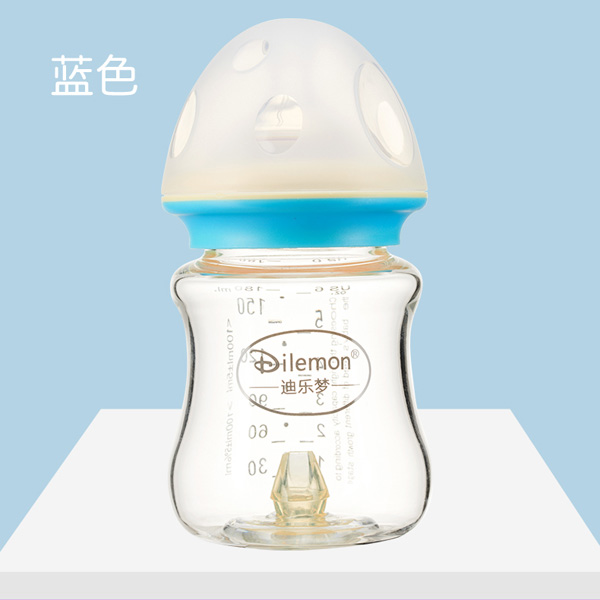 迪樂夢(mèng)高鵬硅玻璃奶瓶5043藍(lán)色