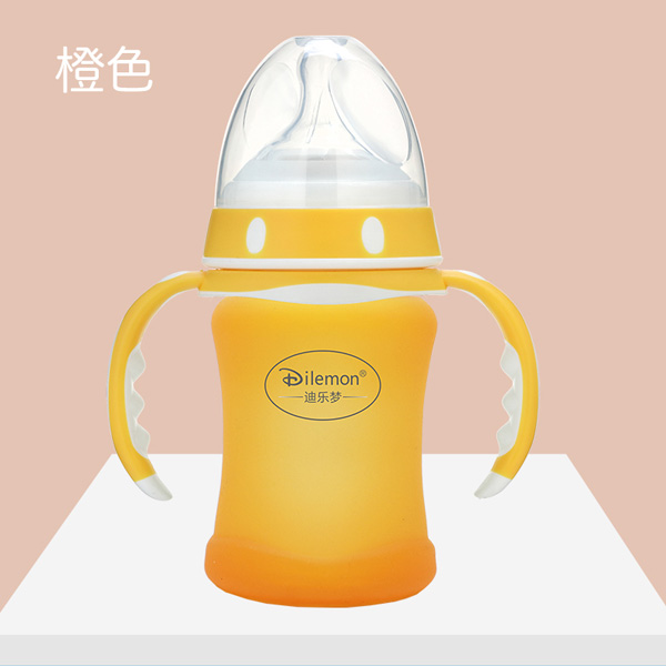 迪樂夢(mèng)高鵬硅玻璃奶瓶5045橙色