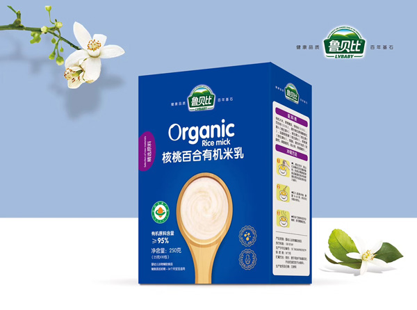 魯貝比核桃百合有機(jī)米乳盒裝