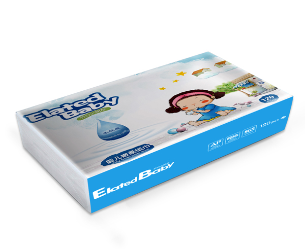 開(kāi)心小朋友 嬰兒柔嫩紙巾