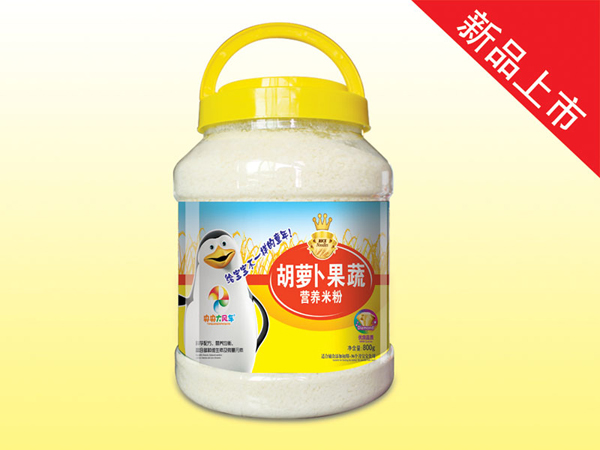 央央大風車800克胡蘿卜果蔬營養(yǎng)米粉