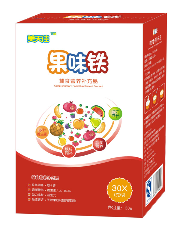 美天佳果味鐵輔食營養(yǎng)補充品