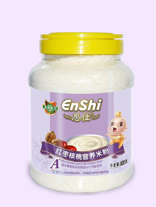 恩仕紅棗核桃配方800克營養(yǎng)米粉