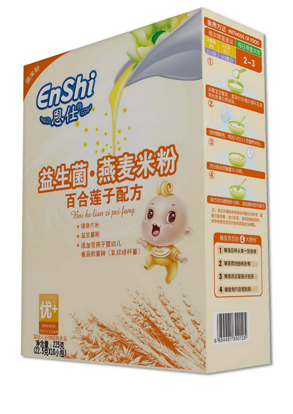 恩仕益生菌燕麥合百合蓮子配方米粉