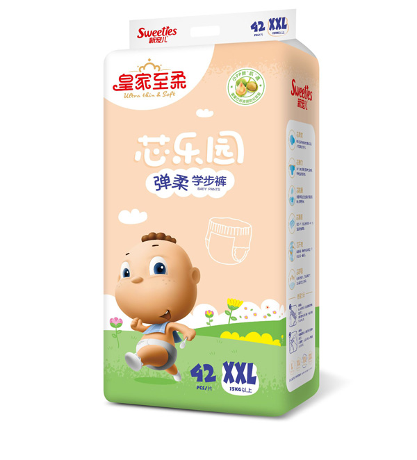 皇家至柔芯樂(lè)園彈柔學(xué)步褲XXL42