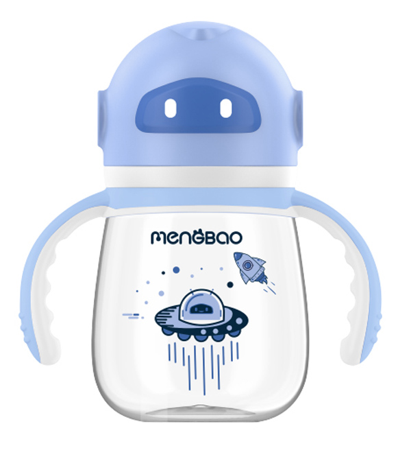 盟寶機器人PPSU奶瓶 藍(lán)色